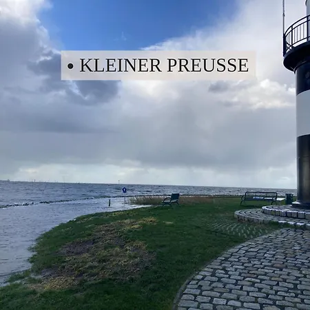 Apartman Haus Krabbe 8 An Der Nordsee, Fuer 1-2 Personen, Doppelbett,, 2 Hunde Willkommen, Kostenfreier Parkplatz, Geschaefte Und Restaurants In 2 Gehminuten Erreichbar, Naehe Bremerhaven
